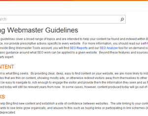 Bing Webmaster Guidelines